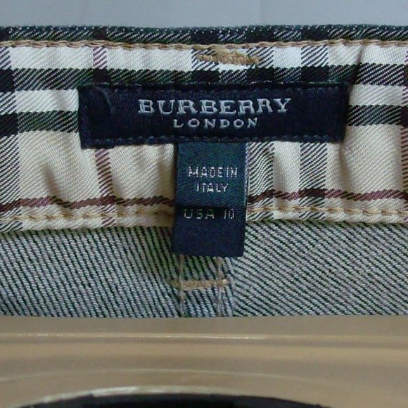 Burberry Jean with Nova Check leg trim.  Size 10.  Never worn, tags attached - Picture 7 of 10